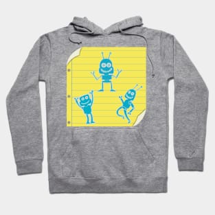 Notebook robot sketches Hoodie